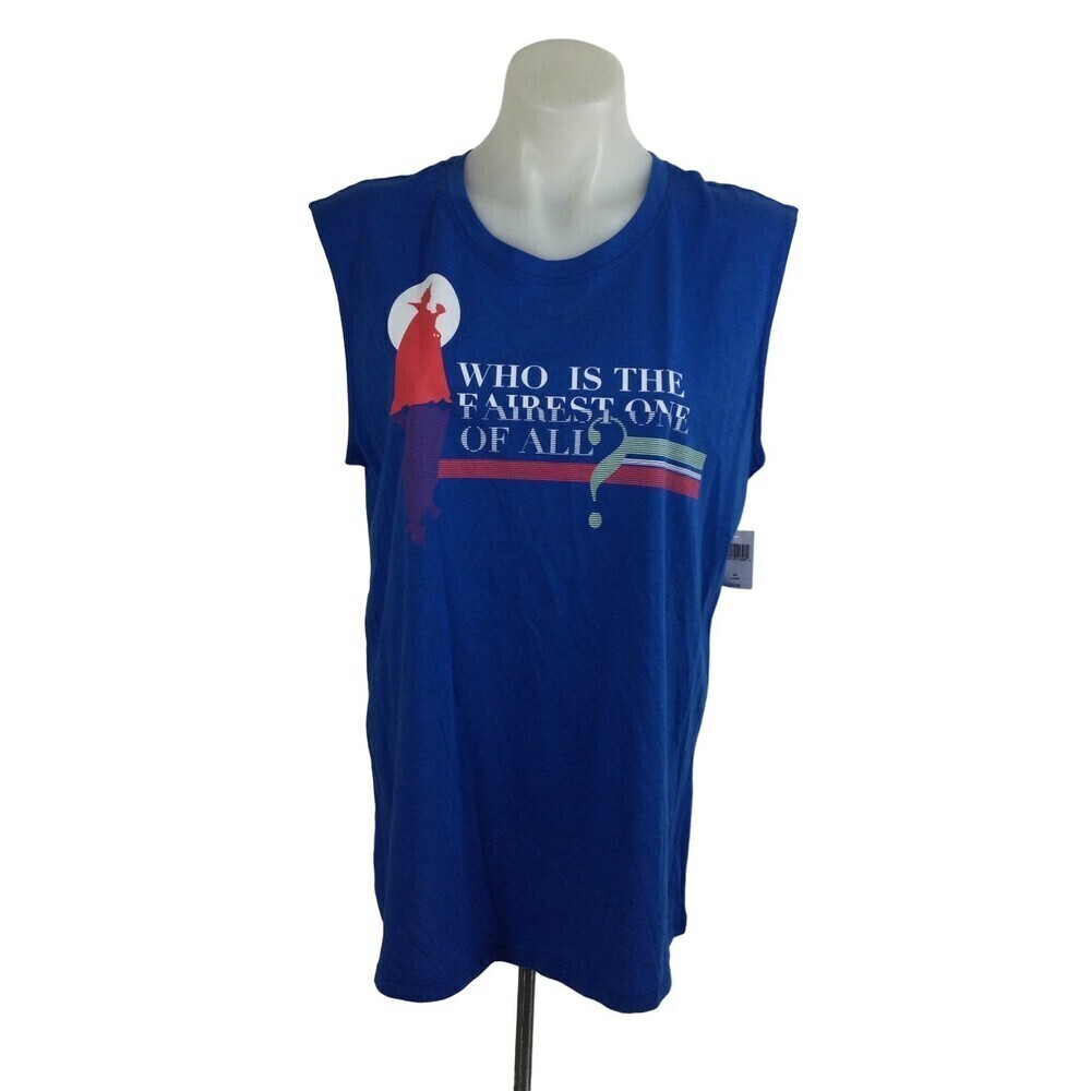 Disney Who is the fairest one of all Snow White Queen Tank Top Blue Large NWT